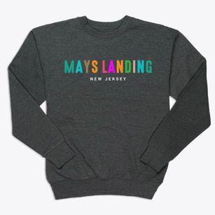 Mays Landing New Jersey Color Pop Premium Crewneck Sweatshirt