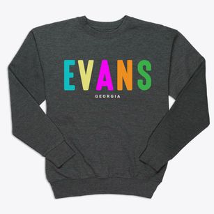 Evans Georgia Color Pop Premium Crewneck Sweatshirt