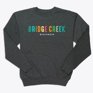 Bridge Creek Wisconsin Color Pop Premium Crewneck Sweatshirt