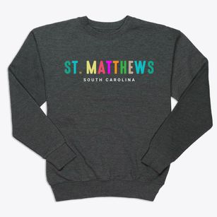 St. Matthews South Carolina Color Pop Premium Crewneck Sweatshirt