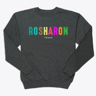 Rosharon Texas Color Pop Premium Crewneck Sweatshirt
