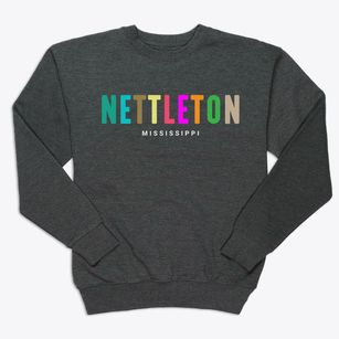 Nettleton Mississippi Color Pop Premium Crewneck Sweatshirt