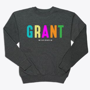 Grant Wisconsin Color Pop Premium Crewneck Sweatshirt