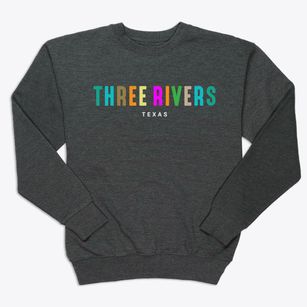 Three Rivers Texas Color Pop Premium Crewneck Sweatshirt