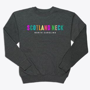 Scotland Neck North Carolina Color Pop Premium Crewneck Sweatshirt