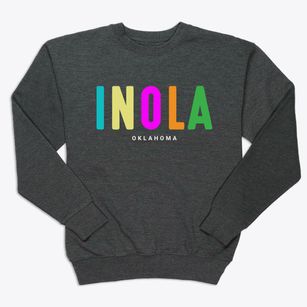 Inola Oklahoma Color Pop Premium Crewneck Sweatshirt