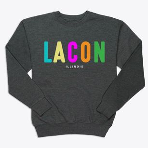 Lacon Illinois Color Pop Premium Crewneck Sweatshirt
