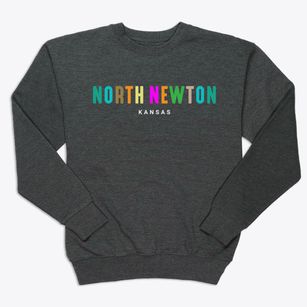 North Newton Kansas Color Pop Premium Crewneck Sweatshirt