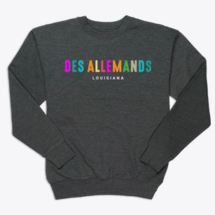 Des Allemands Louisiana Color Pop Premium Crewneck Sweatshirt