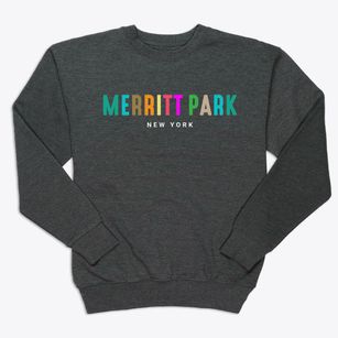 Merritt Park New York Color Pop Premium Crewneck Sweatshirt