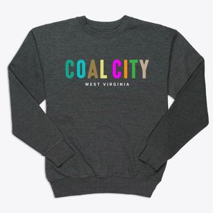 Coal City West Virginia Color Pop Premium Crewneck Sweatshirt