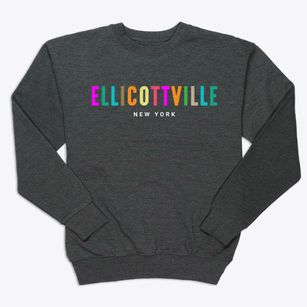 Ellicottville New York Color Pop Premium Crewneck Sweatshirt
