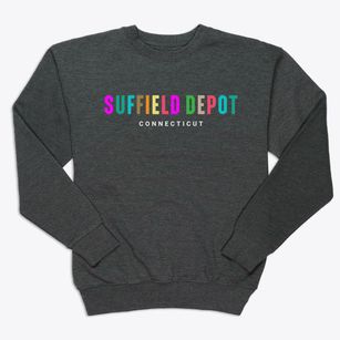 Suffield Depot Connecticut Color Pop Premium Crewneck Sweatshirt