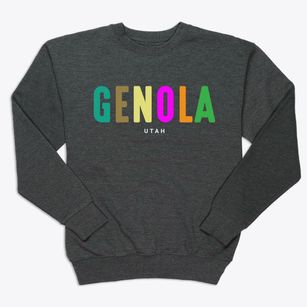 Genola Utah Color Pop Premium Crewneck Sweatshirt
