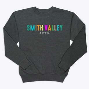 Smith Valley Nevada Color Pop Premium Crewneck Sweatshirt
