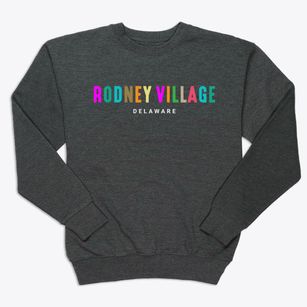 Rodney Village Delaware Color Pop Premium Crewneck Sweatshirt