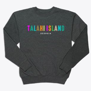 Talahi Island Georgia Color Pop Premium Crewneck Sweatshirt