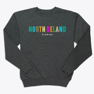 North Deland Florida Color Pop Premium Crewneck Sweatshirt