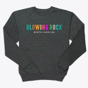 Blowing Rock North Carolina Color Pop Premium Crewneck Sweatshirt