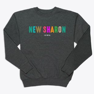 New Sharon Iowa Color Pop Premium Crewneck Sweatshirt