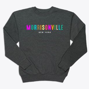 Morrisonville New York Color Pop Premium Crewneck Sweatshirt