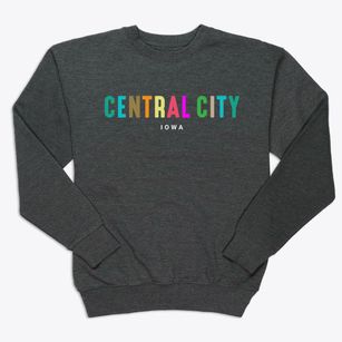 Central City Iowa Color Pop Premium Crewneck Sweatshirt