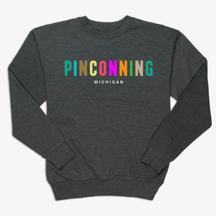 Pinconning Michigan Color Pop Premium Crewneck Sweatshirt