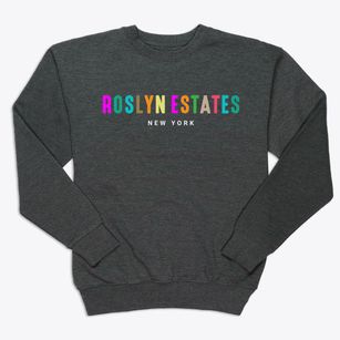 Roslyn Estates New York Color Pop Premium Crewneck Sweatshirt