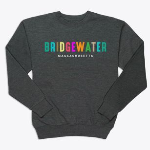 Bridgewater Massachusetts Color Pop Premium Crewneck Sweatshirt
