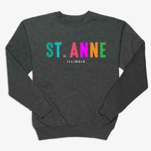 St. Anne Illinois Color Pop Premium Crewneck Sweatshirt
