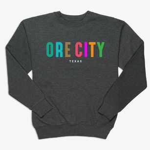 Ore City Texas Color Pop Premium Crewneck Sweatshirt