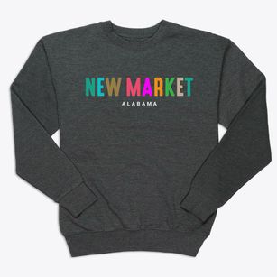 New Market Alabama Color Pop Premium Crewneck Sweatshirt