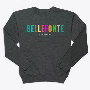 Bellefonte Delaware Color Pop Premium Crewneck Sweatshirt