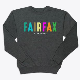 Fairfax Minnesota Color Pop Premium Crewneck Sweatshirt