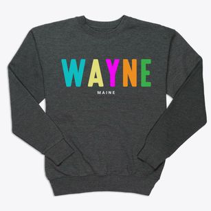 Wayne Maine Color Pop Premium Crewneck Sweatshirt
