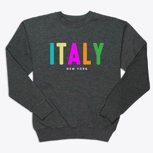 Italy New York Color Pop Premium Crewneck Sweatshirt
