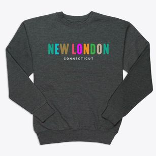 New London Connecticut Color Pop Premium Crewneck Sweatshirt