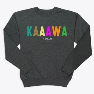 Kaaawa Hawaii Color Pop Premium Crewneck Sweatshirt