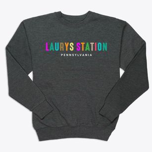 Laurys Station Pennsylvania Color Pop Premium Crewneck Sweatshirt