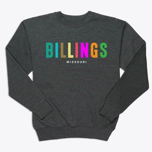 Billings Missouri Color Pop Premium Crewneck Sweatshirt