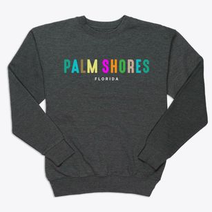 Palm Shores Florida Color Pop Premium Crewneck Sweatshirt