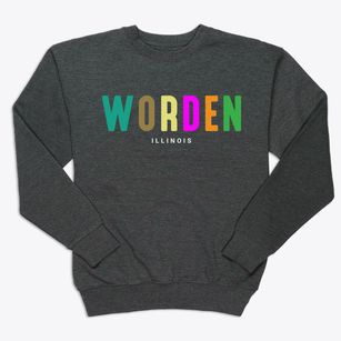 Worden Illinois Color Pop Premium Crewneck Sweatshirt