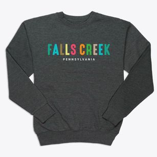 Falls Creek Pennsylvania Color Pop Premium Crewneck Sweatshirt
