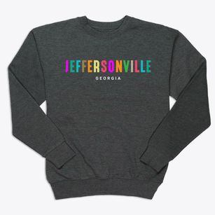 Jeffersonville Georgia Color Pop Premium Crewneck Sweatshirt