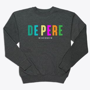 De Pere Wisconsin Color Pop Premium Crewneck Sweatshirt