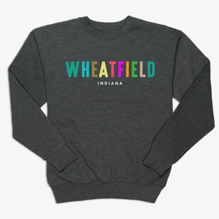 Wheatfield Indiana Color Pop Premium Crewneck Sweatshirt