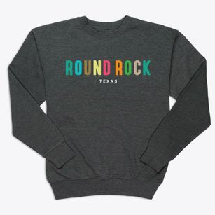 Round Rock Texas Color Pop Premium Crewneck Sweatshirt