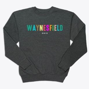 Waynesfield Ohio Color Pop Premium Crewneck Sweatshirt