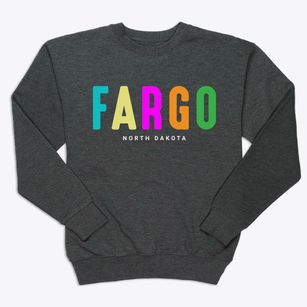 Fargo North Dakota Color Pop Premium Crewneck Sweatshirt
