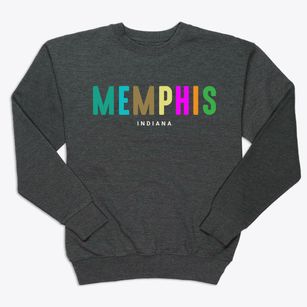 Memphis Indiana Color Pop Premium Crewneck Sweatshirt